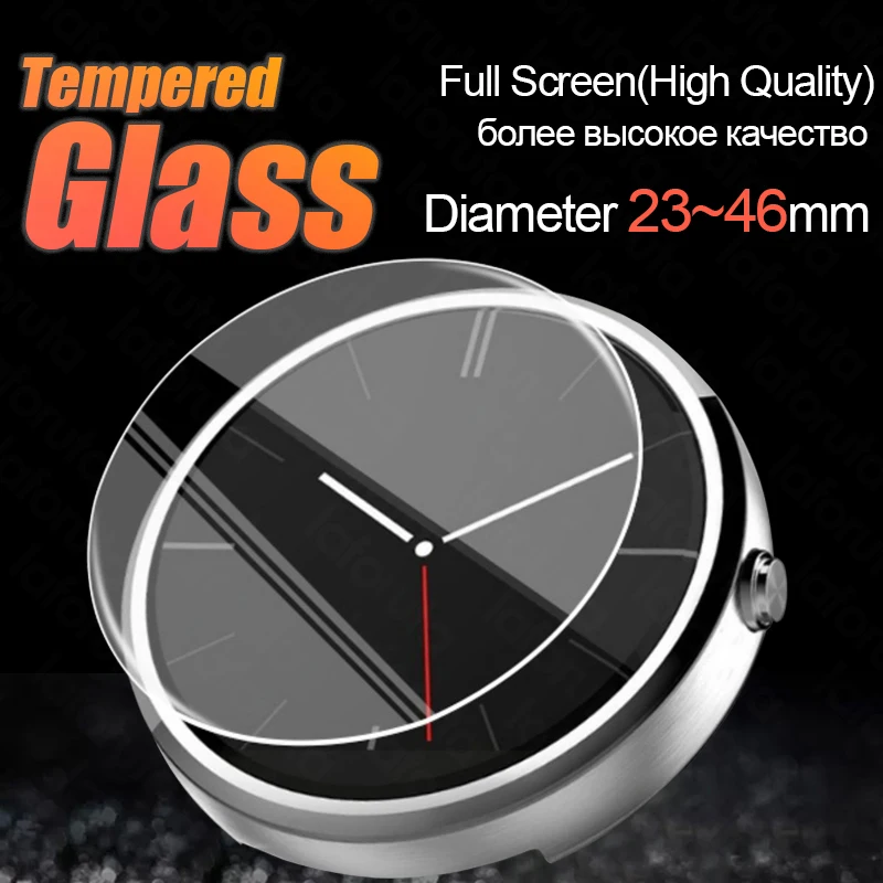 Motorola Smartwatch Accessories - Alle maten ronde horloges Gehard glas