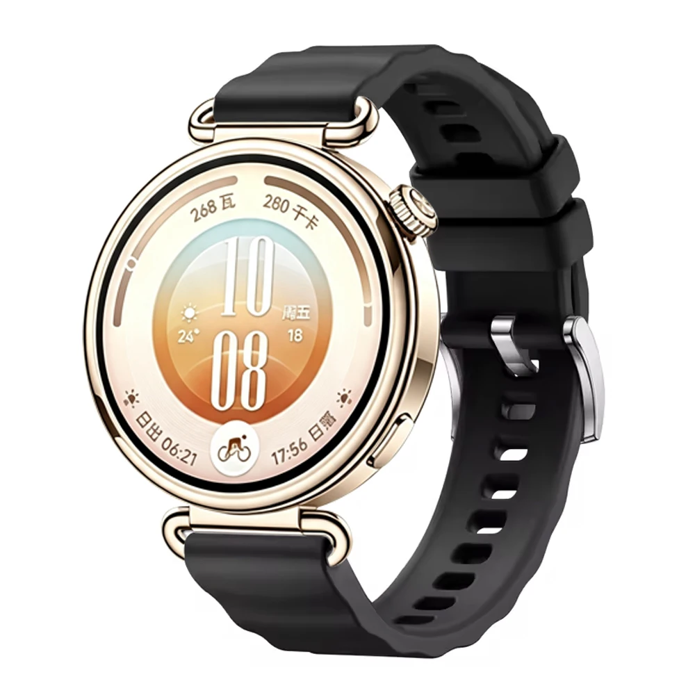 18mm Wave siliconen band voor  - Smartwatch X2 recensie en prijs